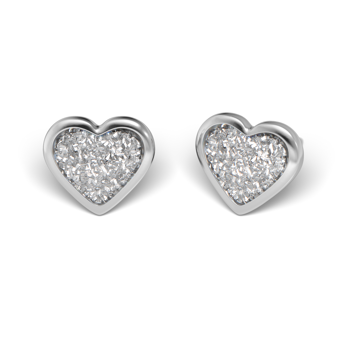 Sensitive by STUDEX® Glitter White Heart Tube Cube