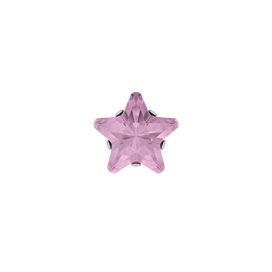 Sensitive by STUDEX® Cubic Zirconia Pink Star -Black Box