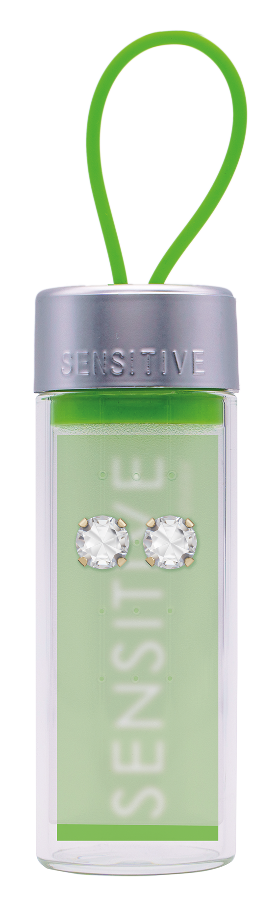 Sensitive by STUDEX® Prong Setting Cubic Zirconia Tube Cube