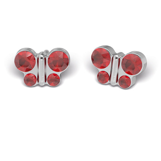 Sensitive by STUDEX® Butterfly July Ruby -Black Box