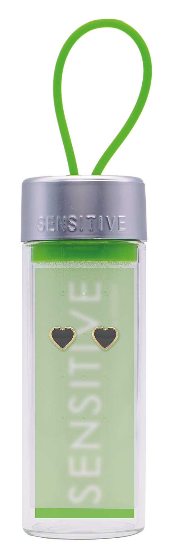 Sensitive by STUDEX®  Black Heart Tube Cube