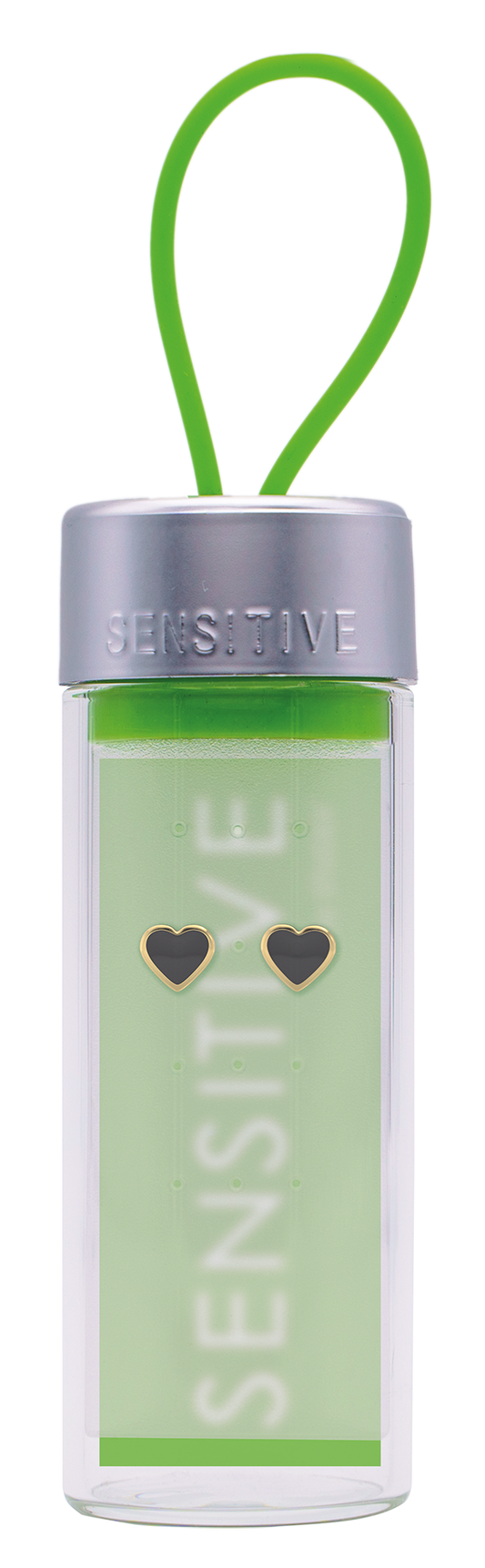 Sensitive by STUDEX®  Black Heart Tube Cube