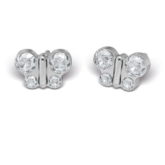 Sensitive by STUDEX® Butterfly April Crystal -Black Box