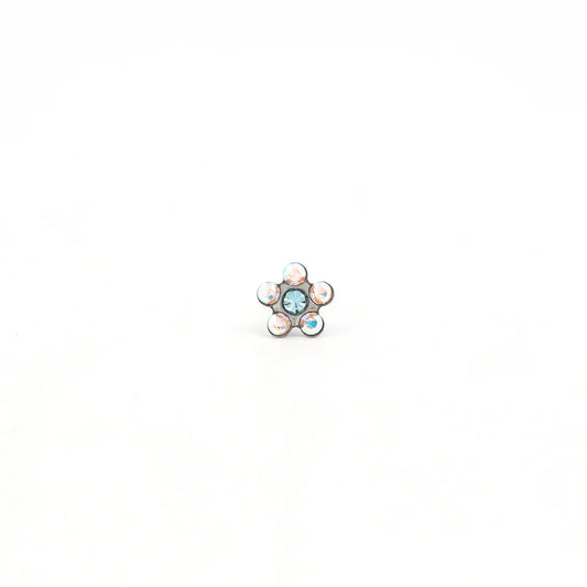 Sensitive by STUDEX® Daisy Ab Crystal & Aquamarine -Black Box